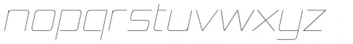 Hemi Head UltraLight Italic Font LOWERCASE