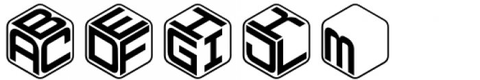 Hemicube Logo Font UPPERCASE