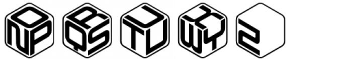 Hemicube Logo Font UPPERCASE