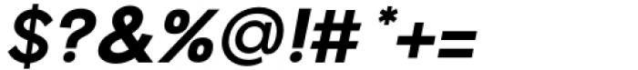 Hempa Sans Extra Bold Italic Font OTHER CHARS