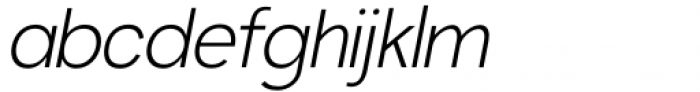 Hempa Sans Extra Light Italic Font LOWERCASE