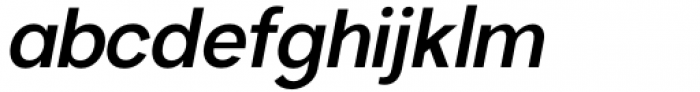 Hempa Sans Semi Bold Italic Font LOWERCASE