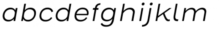 Henderson Sans Basic Light Italic Font LOWERCASE