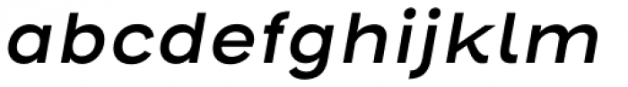 Henderson Sans Basic Semi Bold Italic Font LOWERCASE