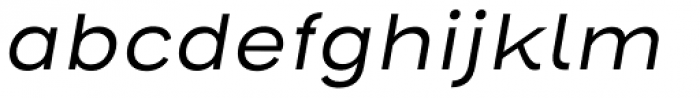 Henderson Sans Regular Italic Font LOWERCASE