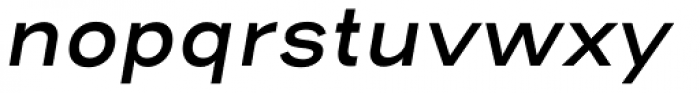 Henderson Sans Semi Bold Italic Font LOWERCASE