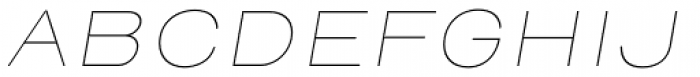 Henderson Sans Thin Italic Font UPPERCASE