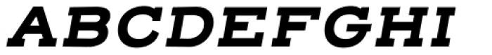 Henderson Slab Basic Bold Italic Font UPPERCASE