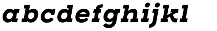 Henderson Slab Basic Bold Italic Font LOWERCASE