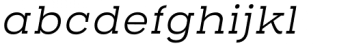 Henderson Slab Basic Light Italic Font LOWERCASE