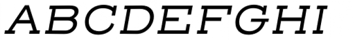 Henderson Slab Basic Regular Italic Font UPPERCASE