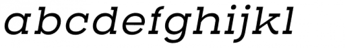 Henderson Slab Basic Regular Italic Font LOWERCASE