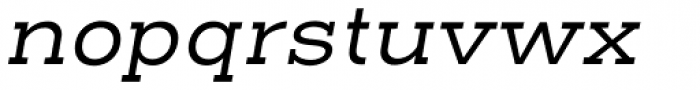 Henderson Slab Basic Regular Italic Font LOWERCASE