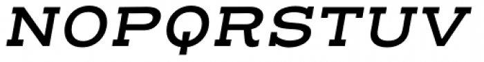 Henderson Slab Basic Semi Bold Italic Font UPPERCASE