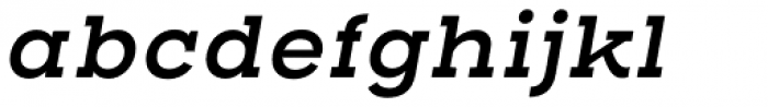 Henderson Slab Basic Semi Bold Italic Font LOWERCASE