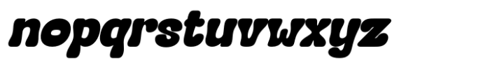 Hendrix Bubble Italic Font LOWERCASE