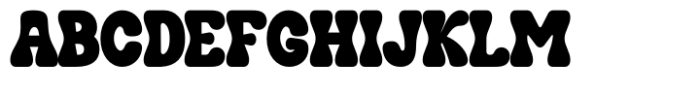 Hendrix Bubble Regular Font UPPERCASE