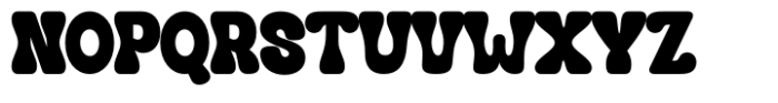 Hendrix Bubble Regular Font UPPERCASE