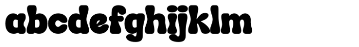 Hendrix Bubble Regular Font LOWERCASE