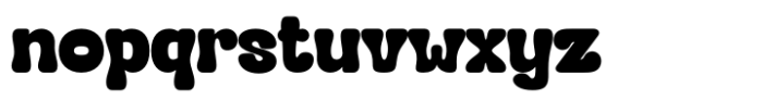 Hendrix Bubble Regular Font LOWERCASE