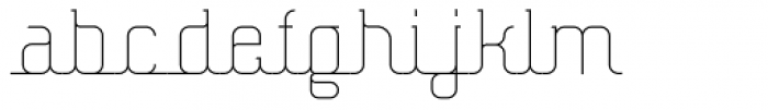 Hennepin Light Font LOWERCASE