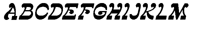 Henowa Italic Font UPPERCASE