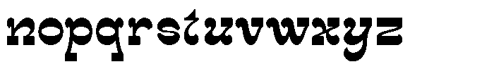 Henowa Regular Font LOWERCASE