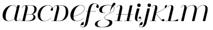 Henri Modeste Italic Font UPPERCASE
