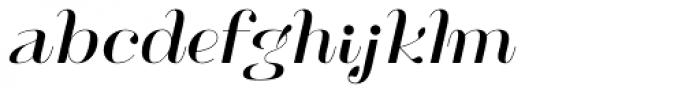 Henri Modeste Italic Font LOWERCASE