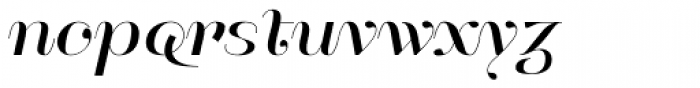 Henri Modeste Italic Font LOWERCASE
