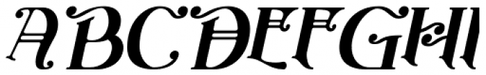 Henrician Italic Font UPPERCASE