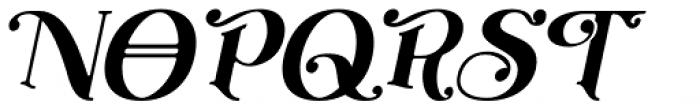 Henrician Italic Font UPPERCASE