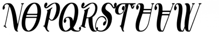 Henrician Oblique Font UPPERCASE