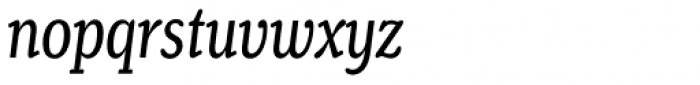 Henriette Compressed Italic Font LOWERCASE
