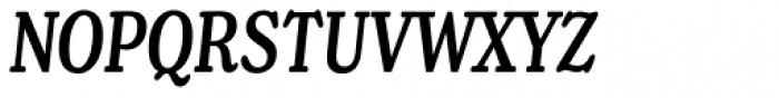 Henriette Compressed Medium Italic Font UPPERCASE