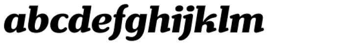 Henriette Heavy Italic Font LOWERCASE