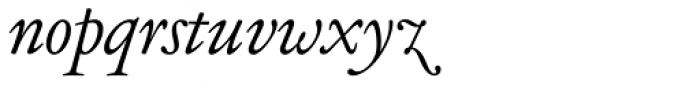 Henry Italic OSF Font LOWERCASE