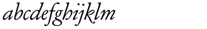 Henry Pro Italic Font LOWERCASE
