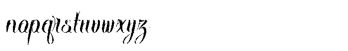 Hentagie Italic Font LOWERCASE