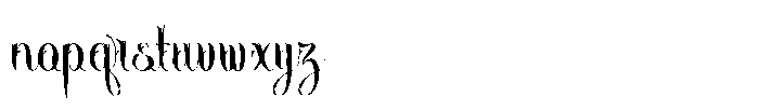 Hentagie Regular Font LOWERCASE