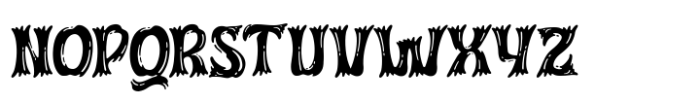 Hepives Spooky Font UPPERCASE