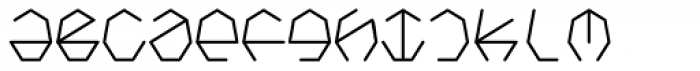 Heptagroan Mono Font LOWERCASE