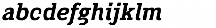 Heptal Bold Italic Font LOWERCASE