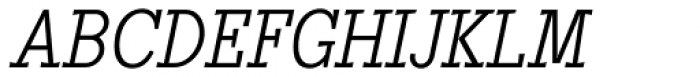 Heptal Light Italic Font UPPERCASE