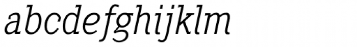 Heptal Light Italic Font LOWERCASE