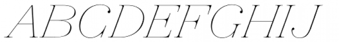 Hera Big ExtraThin Italic Font UPPERCASE