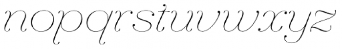 Hera Big ExtraThin Italic Font LOWERCASE
