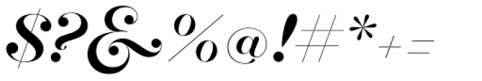 Hera Big Regular Italic Font OTHER CHARS