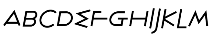 Heraklion Bold Italic Font UPPERCASE