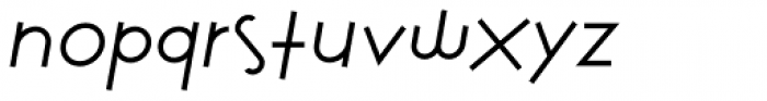 Heraklion Italic Font LOWERCASE